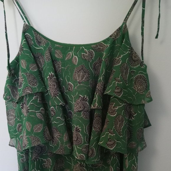 REBECCA MINKOFF | Green Floral Dress - Picture 4 of 11